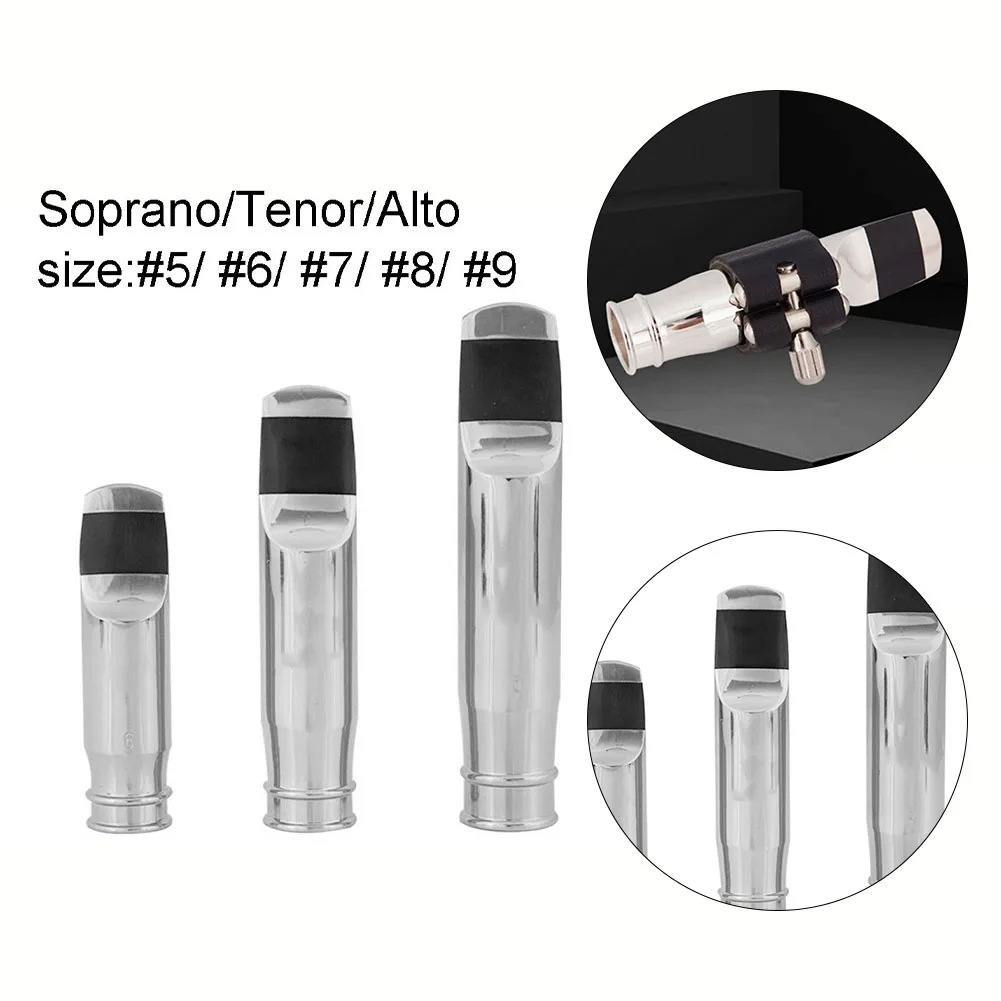 

Saxophone Mouthpiece With Reed Clip For Tenor Soprano Alto Sax Size 56789 Metal Wind Instrument Accessories Durable 13x5x5CM