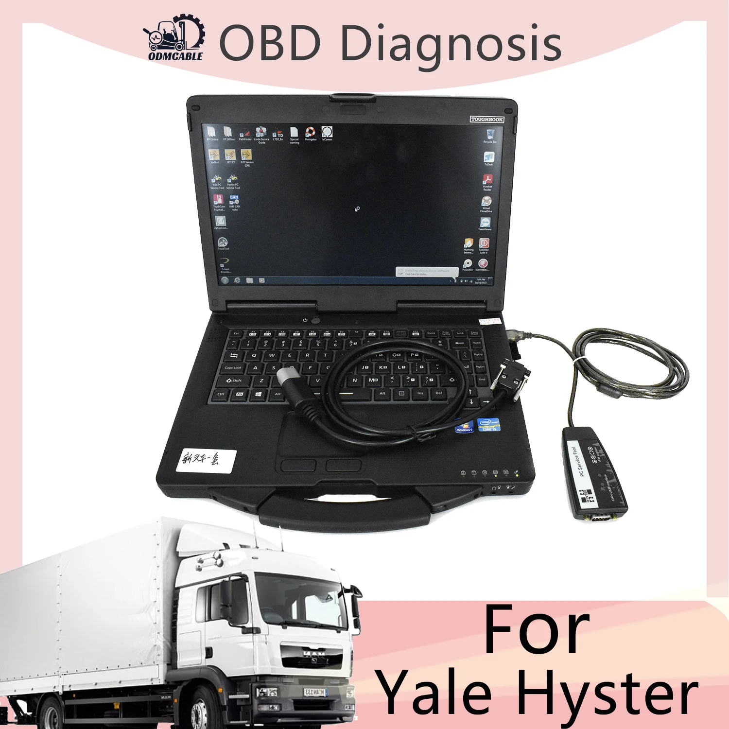 

Hyster V4.98 For Yale forklift diagnostic scanner For Yale Hyster PC Service Tool Ifak CAN USB hyster yale diagnositc tool+CF53