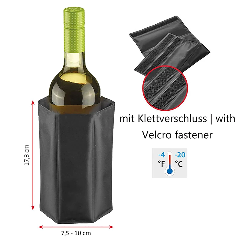 Wine Cooler Sleeve Freezer Sleeve Wine Bottle Cooling Champagne Instant Cooling For Barbecue Camping Outdoor Party,wine ice pack