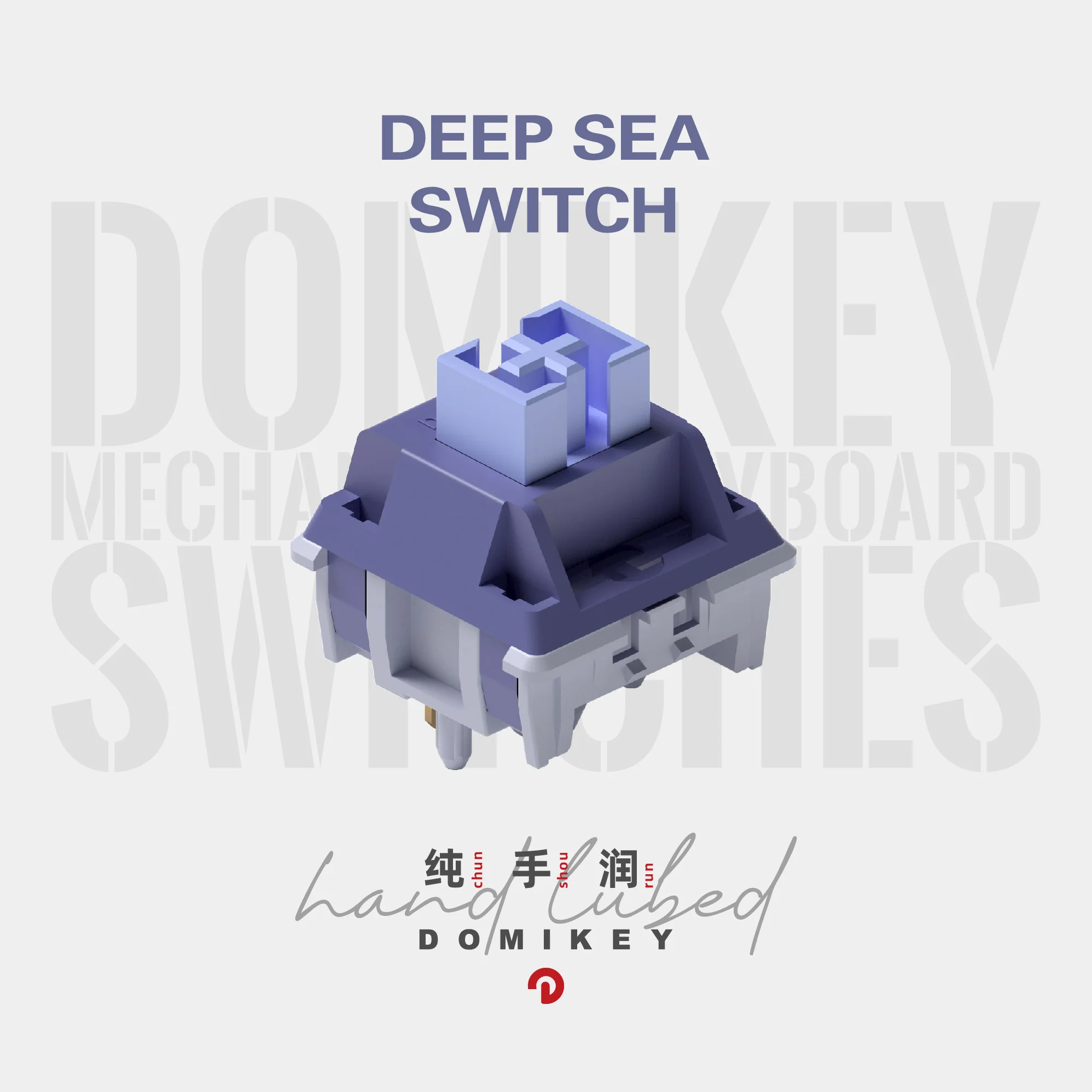 Domikey-rgb Smd Linear Ocean Switch Switches Deep Sea para Teclado Mecânico de Jogos mx Stem Nylon Pom Lubed Mão 42g 52g - Imagem 2