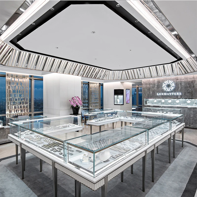 

Custom. Factory Custom Mall Kiosk Glass Jewellery Showcase Shop Jewelry Kiosk Counter Display Jewelry Kiosk for Sale