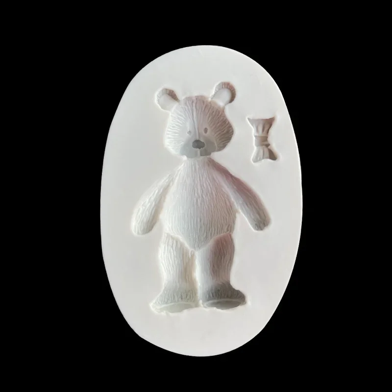 

Cartoon 3D Bear Silicone Mold Fondant Chocolate Moulds Candy Cookie Mould DIY Children's Birthday Bakeware Cake Decoration Tools