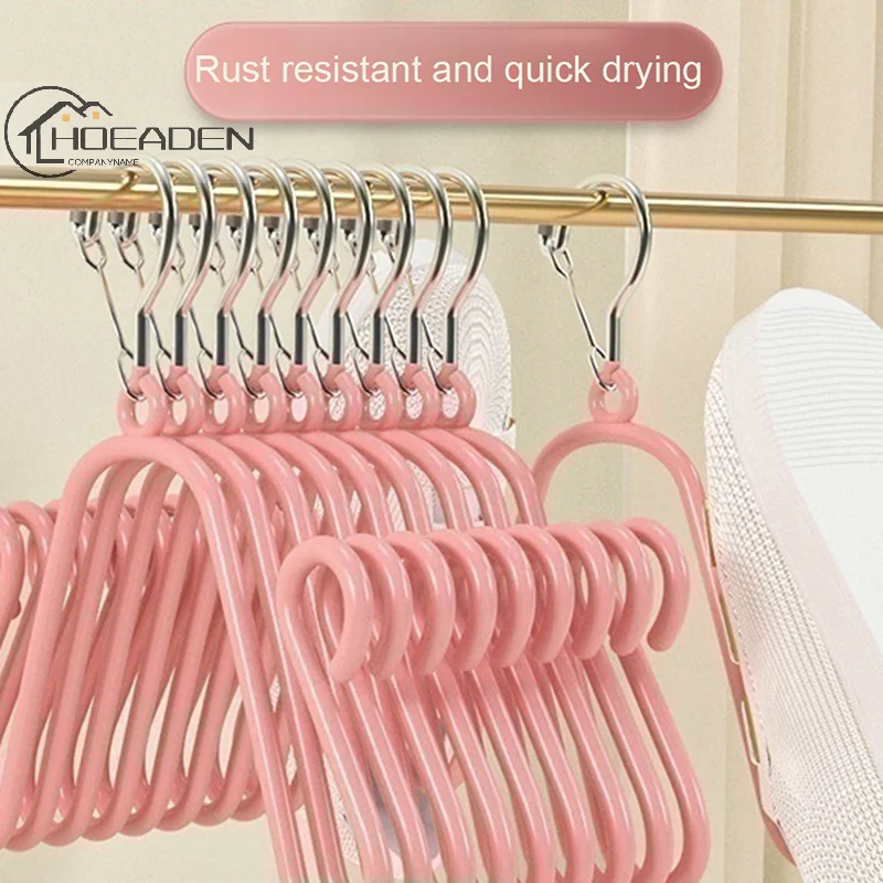 

Household Balcony Wind And Rust Prevention Shoe Rack Space Saving Air Drying Storage Hook