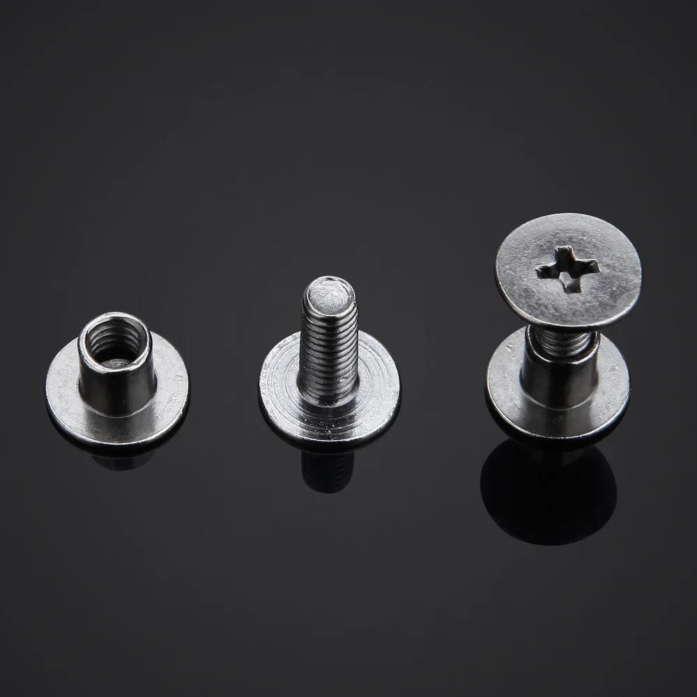 Recipe Album Screw Accessories Nail Rivet Ledger Nail Copper Plated Flat Head Screw Binding 6 Rings Binder Accessories book binding supplies
