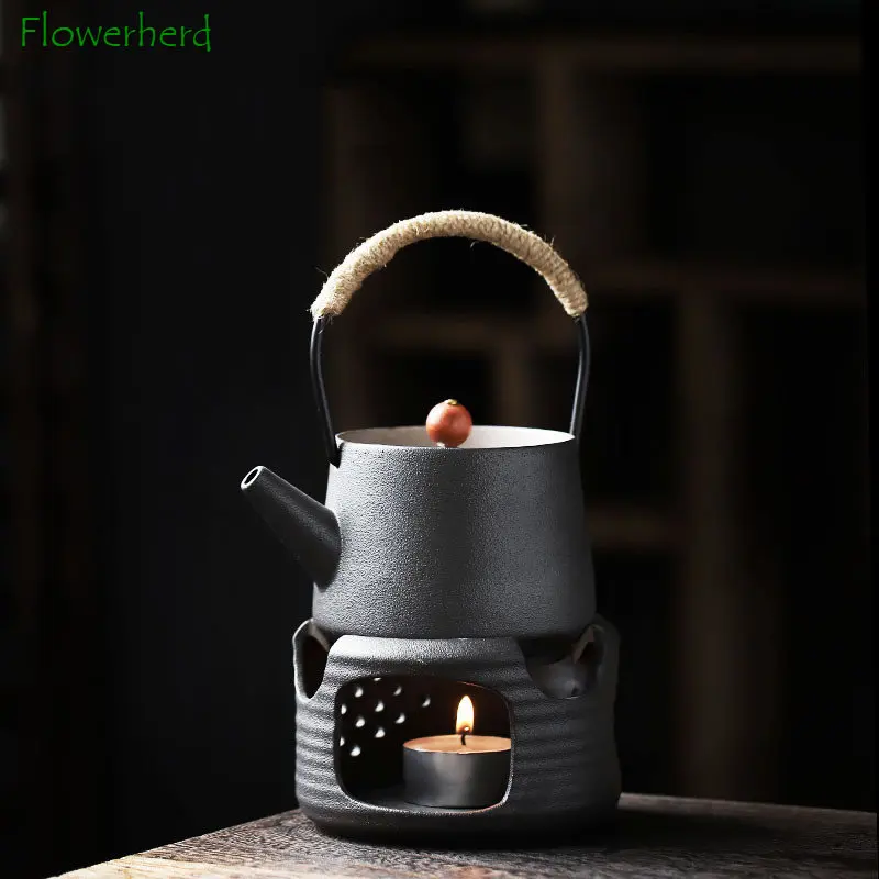 ChineseBlackPotteryTeaPotCeramicTeapotWarmerTeaFireStoves