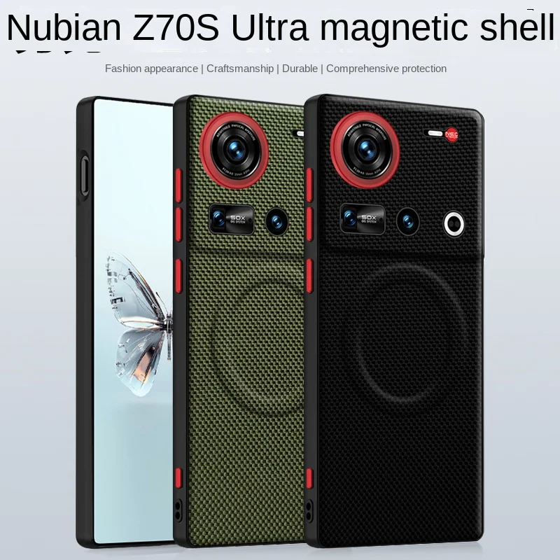 Leather-Textured Metal Protective Case with Magnetic & Anti-Fingerprint Features