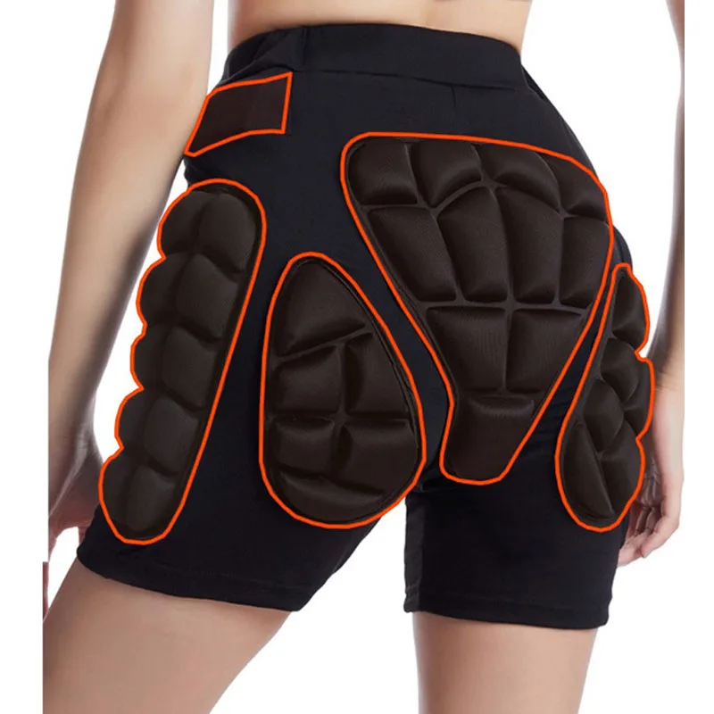 Protective Shorts Hip Protective Pads Anti-Fall Hip Protection Pants Unisex Hip Butt Padded Short Pants Roller Skating Ski Protective Equipment Outdoor Sports Pad