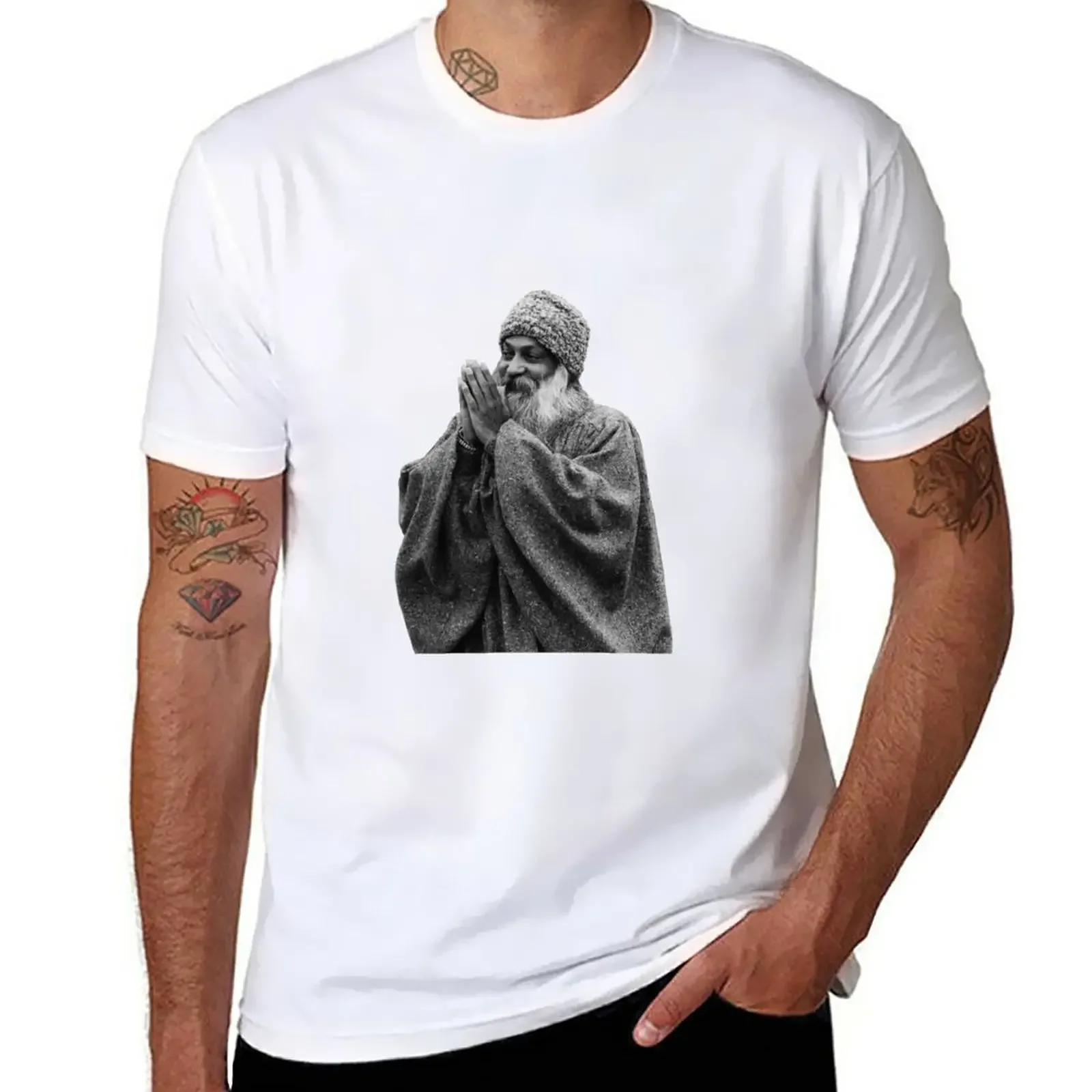 

Bhagwan Rajneesh T-Shirt summer tops blanks sports fans vintage fruit of the loom mens t shirts