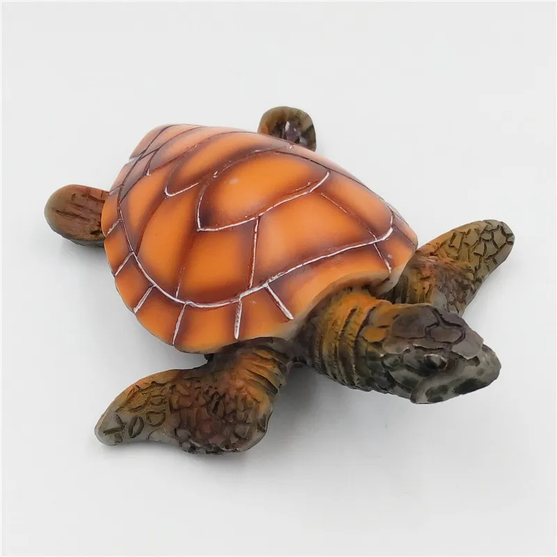 Aquarium Ornament Polyresin Turtle Tortoise Artificial Decoration Supply 1pcs