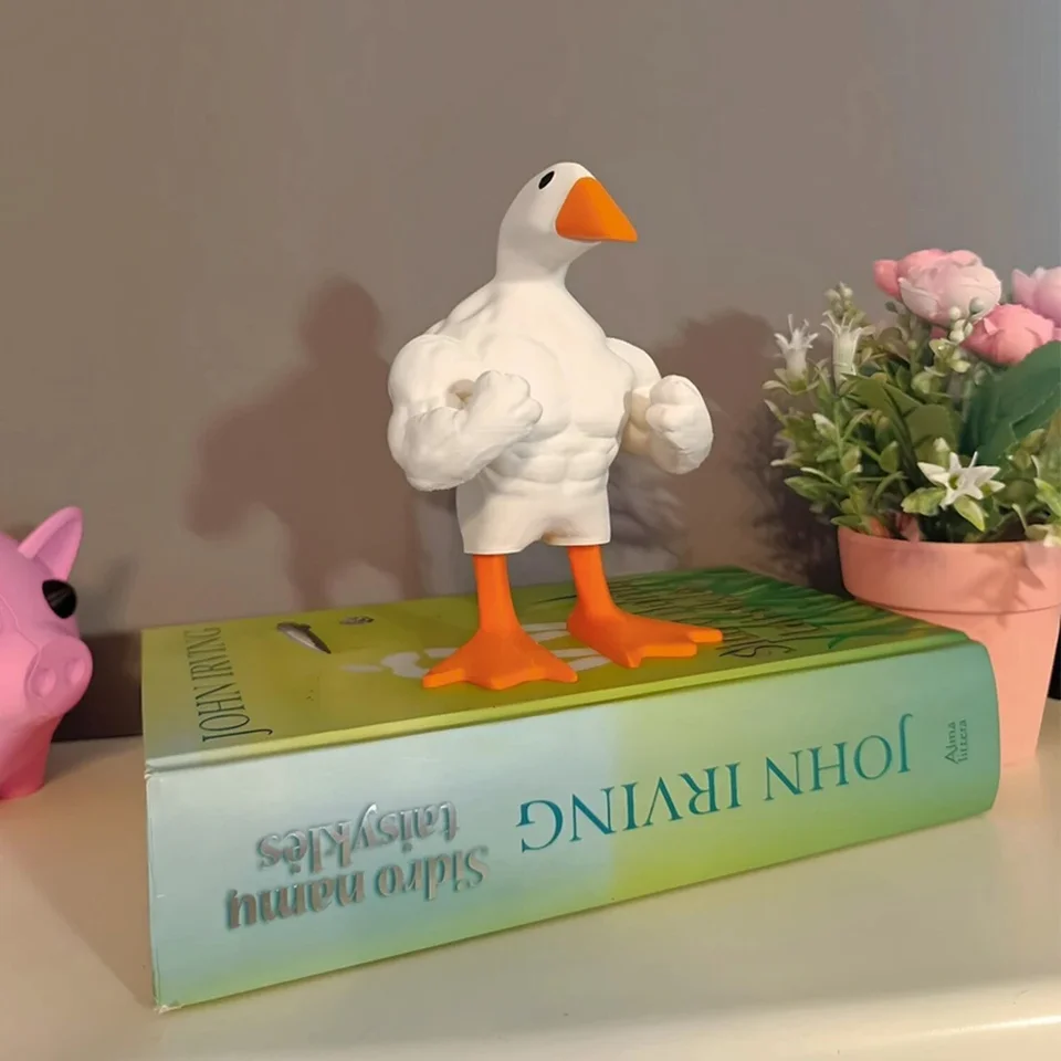Portachiavi Magnetico A Forma Di Oca O Anatra - Statuetta In Resina Per Appendiabiti In Cucina O Ingresso - Decorazione Originale Per Casa E Giardino - 6