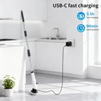 Electric Spin Scrubber, Multifunctional Cordless Cleaning Brushwith 9 Replaceable Heads, USB Rechargeable, 3-SpeedAdjustable 5