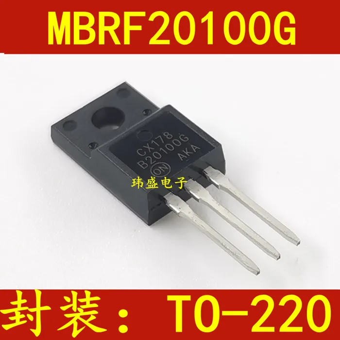 

10 шт. B20100G MBRF20100CT MBRF20100G 20A100V TO220F
