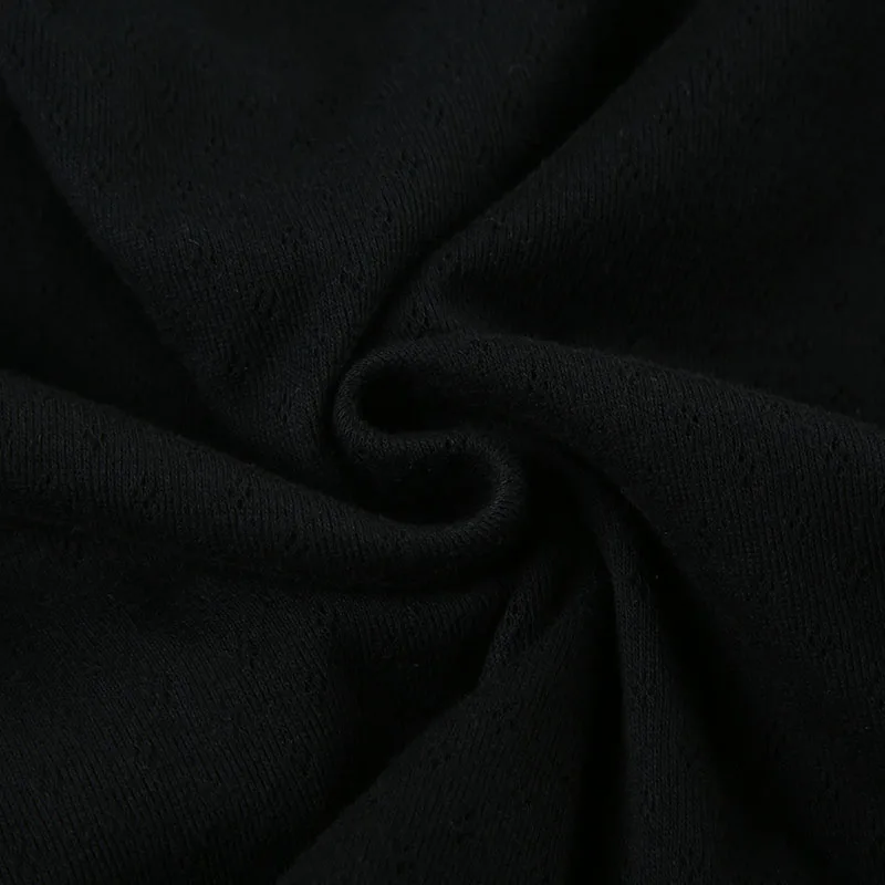 Korean Fashion Shirring Bow Square Collar Slim Long Sleeve Black T Shirt Women White Solid Basic Cute Japanese Top Tee