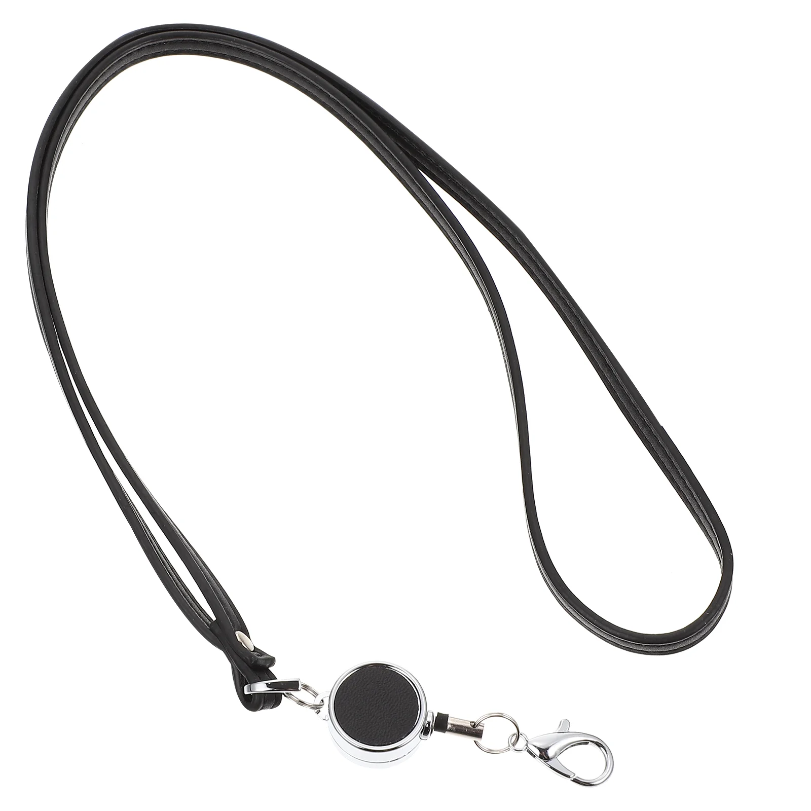 

Lanyard Telescopic Sling Phone Pu Hanging Ropes for Work Cards School ID Lanyards Neck Straps Office