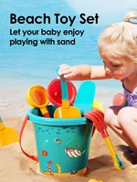 18PCS Summer Beach Set Toys For Kids Digging Sand Plastic Bucket Watering Bottle Shovels Children Beach Water Game Toys Tools 1