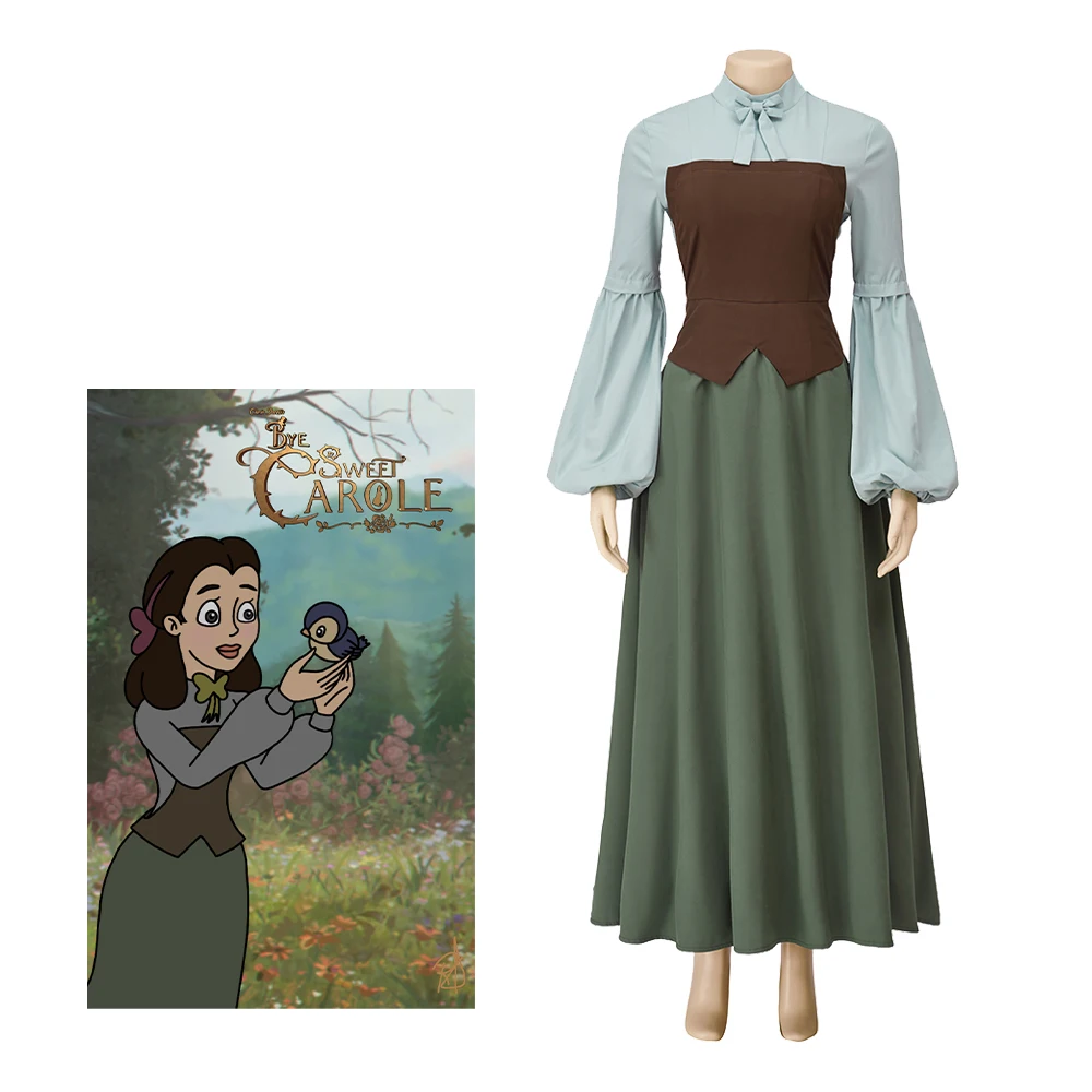 

Игра Bye Sweet Carole Косплей Лана Бентон костюм ужас Лана Бентон зеленое платье игровой костюм женский костюм на Хэллоуин Карнавал наряды