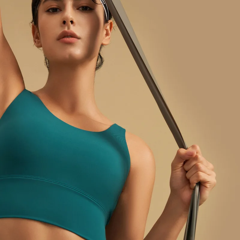 SOISOU Lycra Top Women Yoga Sports Bra Gym Fitness Crop Top Bras For Women Underwear Deep V Beautiful Back Chest Pad Removable Best Sellers In Sports & Entertainment