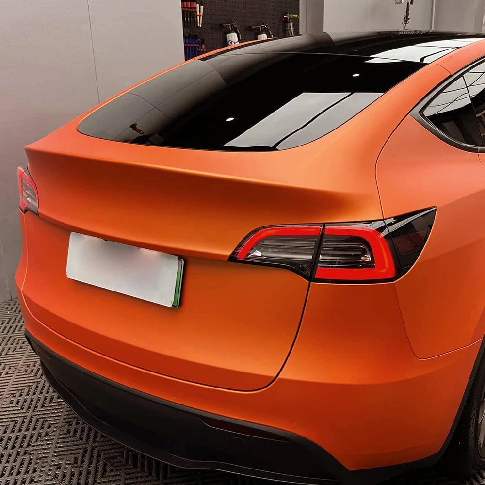 Película De Vinilo Naranja Hielo Satinado Mate Metálico, Película De Envoltura Para Coche Sin Burbujas, Pegatina De PET, Accorios Para Coche, Interior Exterior - AliExprs
