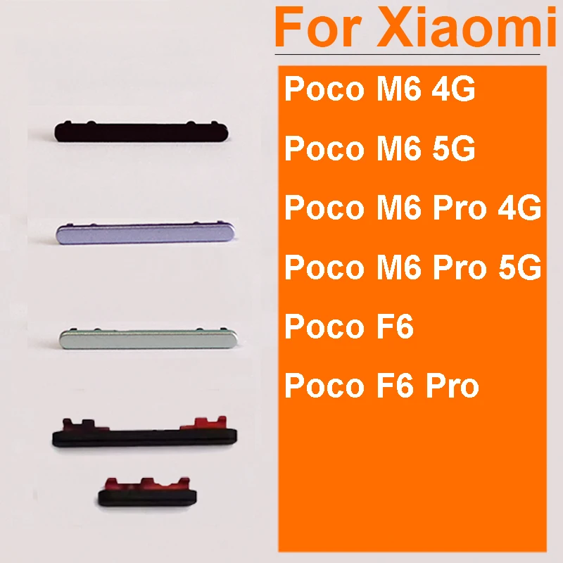 Universal Power and Volume Button Replacement Set - Premium Small Side Keys