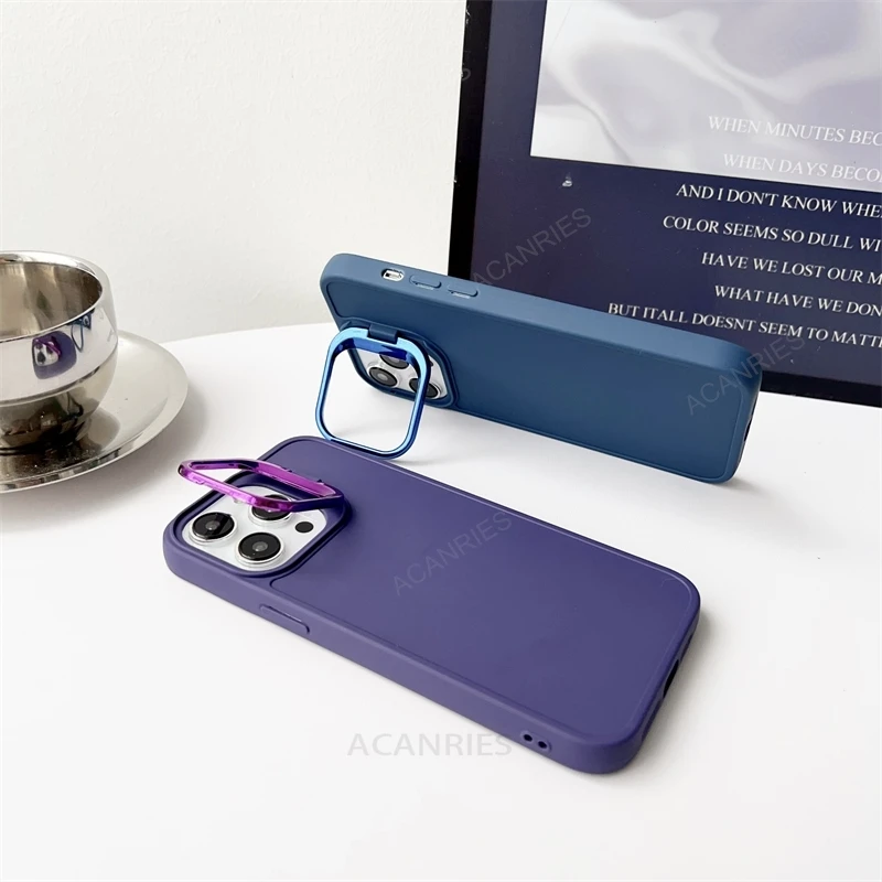 Invisible Holder Silicone Soft Case For Xiaomi Mi Poco X5 Pro 5G X3 Nfc X6 C65 M6 4G M3 F6 Stand Cover Poko X 5 3 M 6 5pro 3pro_voghion.com