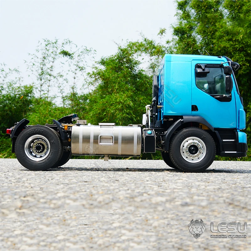 Toys LESU 4*2 RC Tractor Truck 1/14 for Remote Control Vm Electric Truck DIY Tamiyaya Trailer Light Model Toys for Boys Th20525 5