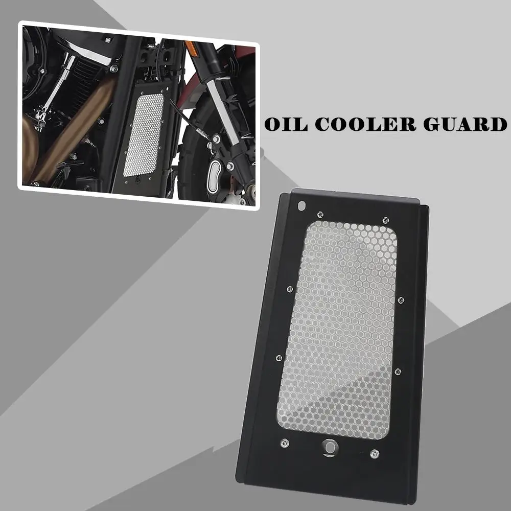 

For Street Fat Bob Fat Bob/Boy Sof tail Slim Range Deluxe 2018-2020 2021 2022 2023 Radiator Oil Cooler Guard Cover Protection