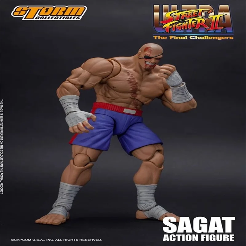 

Original Genuine Storm Toys 1/12 SAGAT Street Fighter Soldier Model Full Set 6'' Action Figure Toy In Stock