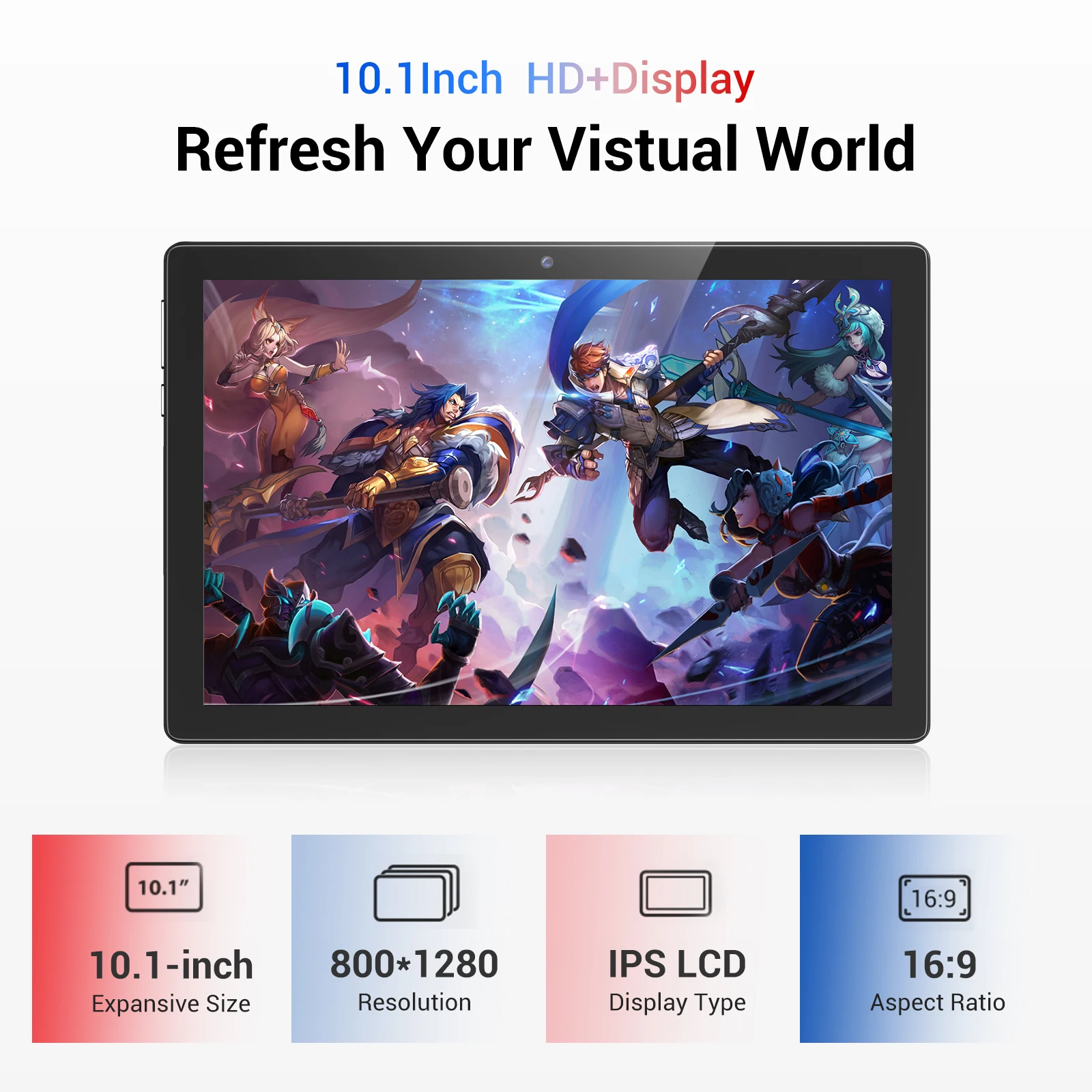 XGODY 10 Inch Android Tablet for Education Study 4GB 64GB WiFi BT PC With Case Keyboard Optional TypeC OTG Tablets for Adults