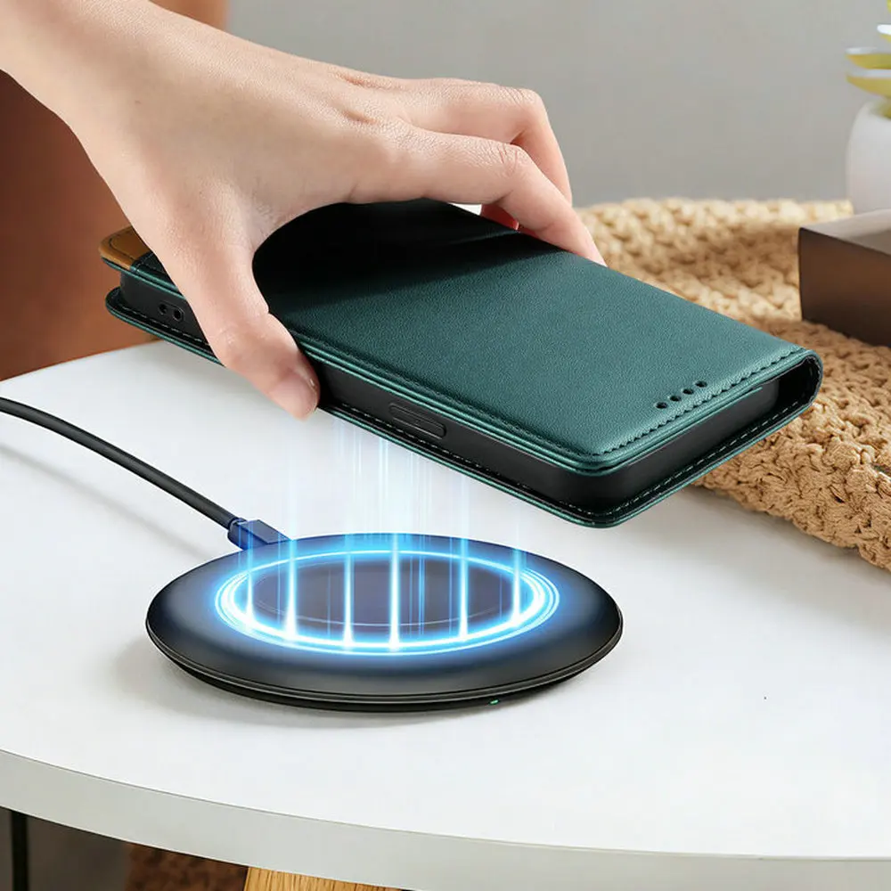 Enhanced Leather Magnetic Wallet Flip Case