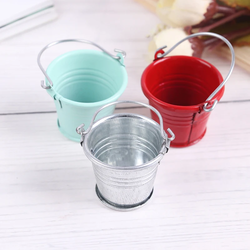 1pcs Creative Mini 1/12 Scale Dollhouse Miniature Kitchen Garden Water Bucket Pail Furniture Dollhouse Accessories For Kids Gift images - 6