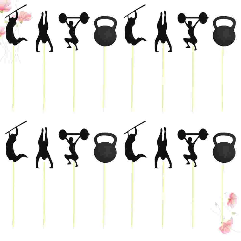 

Gym Theme Cake The Gift Creative Fuuny Interesting Cupcake Adornment The Gift Cake Toppers for Fitness Party Indoor