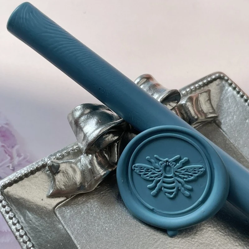 Wax Stick Cylindrical Matte Surface for DIY Invitation Card Gift