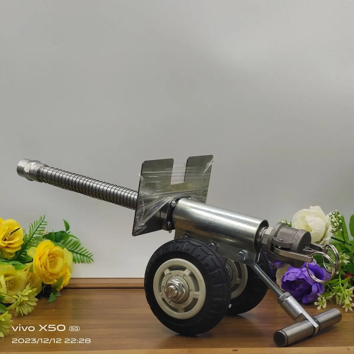 Cannon 40cm Increase Bold Ornaments Handcrafted Stainless Steel Home Feng Shui Cannon Decor, Unique Design as a Viral Hit