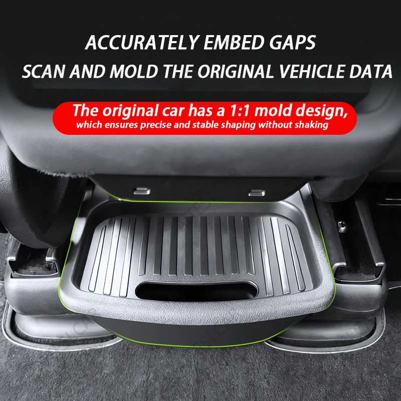 테슬라 모델 Y 2025 주니퍼 액세서리 수납함 뒷좌석 TPE 수납함 쓰레기통 신형 모델 Y 주니퍼용