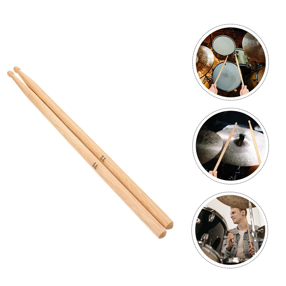 

1 Pair Wood Drum for Kids Adults Musical Instrument Percussion Accessories