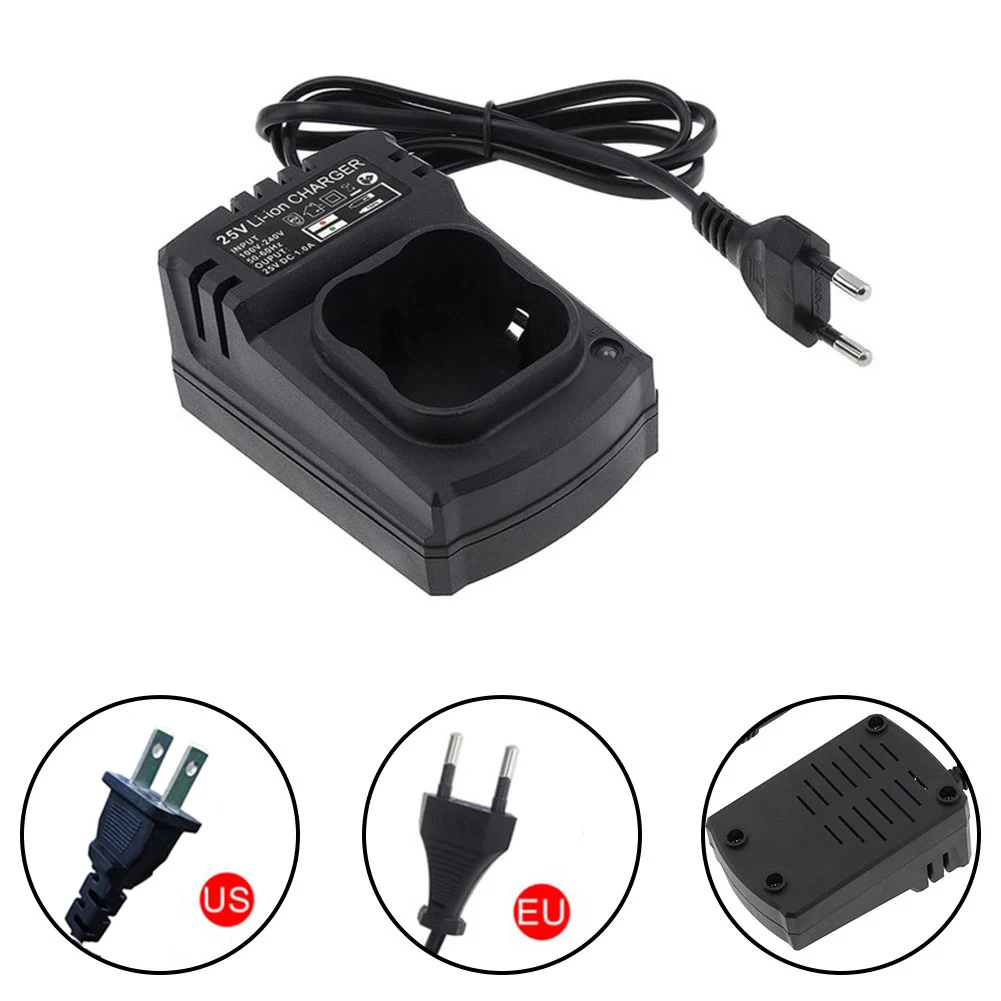 Electrical Drill Charger DC 25V 1000mA Li-Ion Battery Power Adapter Power Tool Accessories  US/EU Plug