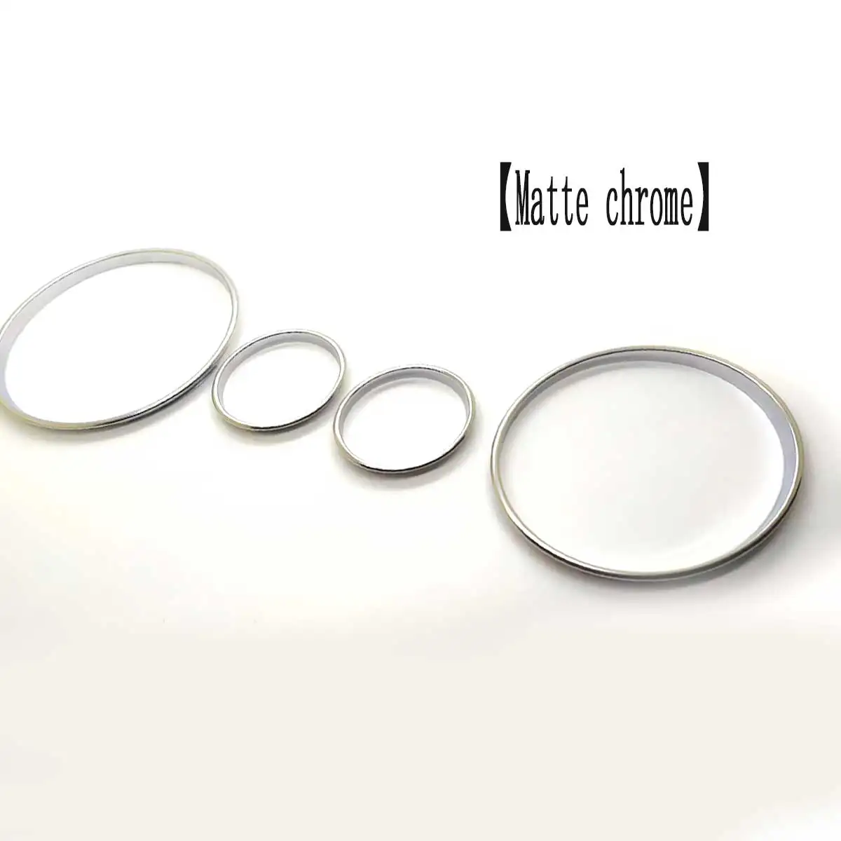Car interior trim carbon fiber gloss matte chrome styling dashboard gauge ring set for BMW E39 M M5 5 Series E38 7 E53 X5