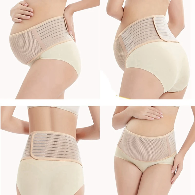 T84C-2X Maternity Support Belt Breathable Pregnancy Belly Band Abdominal Binder Adjustable Back/Pelvic Support- L