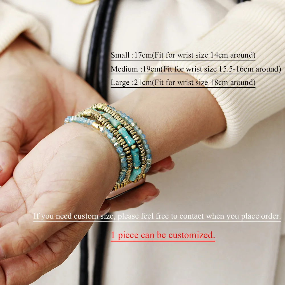 Gothic Jasper Stone Stretchable Smart Watch Bracelet