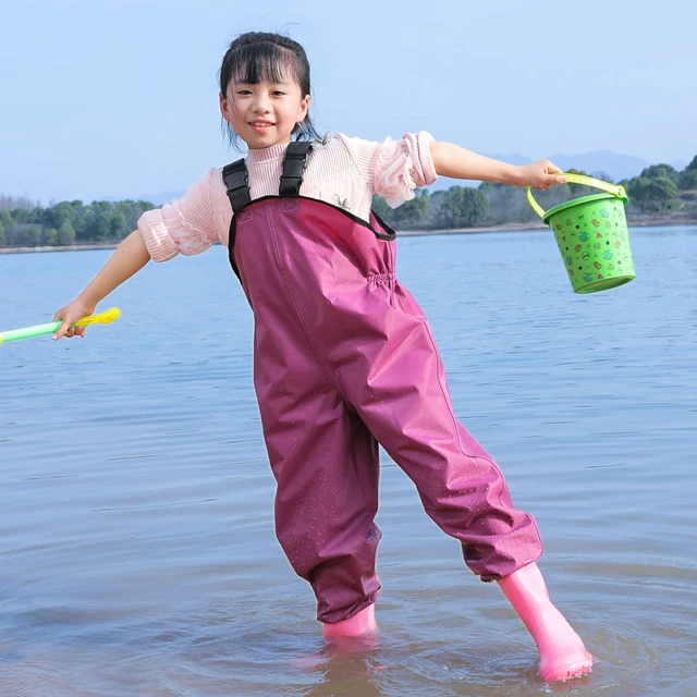 Fishing Chest Waders with Boots for Kids Outdoor Activities Girls