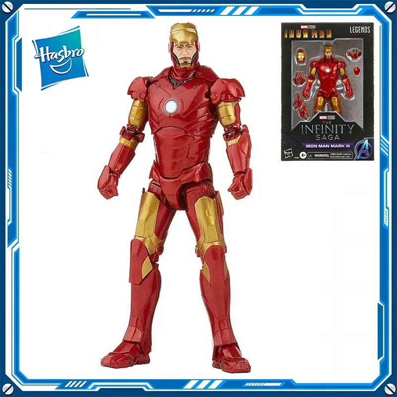 

In Stock Hasbro Marvel Legends 6inch IRON MAN MK3 The Avengers PVC Anime Figure Action Figures Model Toys