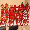 Fashionable Girls Christmas Headband with Deer Antlers Santa Claus Reindeer Snowman Bowtie - Random Color Cute Party Accessory