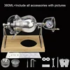 280ML 360ML 380ML Hand Popcorn Machine Open Firing Popcorn Puffing Machine Stainless Steel Mini Popper Manual Popcorn Maker 5