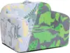 Children's sofa with handles and side pockets, Children's Foam Chair, Light Children's Sofa Chair (Grey Dinosaur) 3
