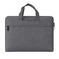 Waterproof Double Handbag Laptop Case - 15.6 inch(40x29x2cm) (Dark Grey)