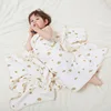Kangobaby #My Soft Life# Four Seasons 4 Layers Muslin Cotton Baby Bath Towel Breathable Newborn Cape Blanket Hooded Beach Robe 4