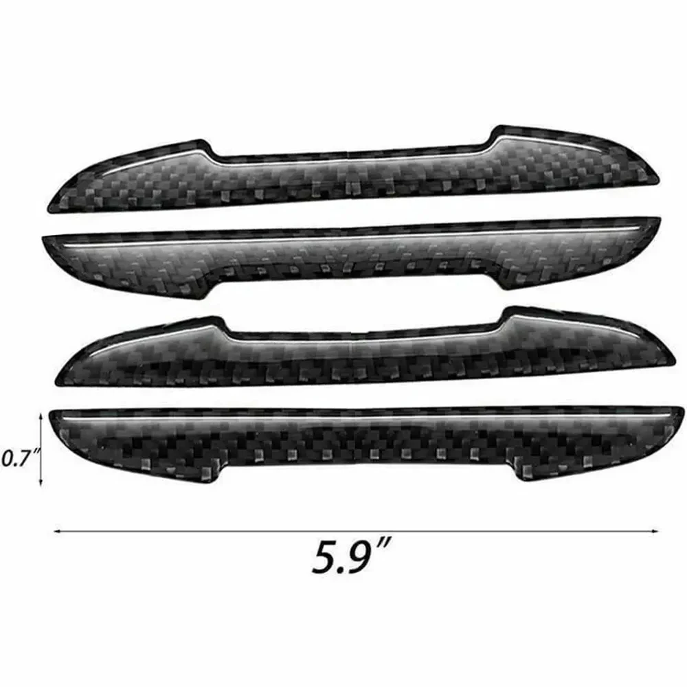 4pcs 자동차 도어 스트립 안티 스크래치 스티커 탄소 섬유 가장자리 보호 스트립 측면 도어 몰딩 BMW 용 스커프 트림 스티커