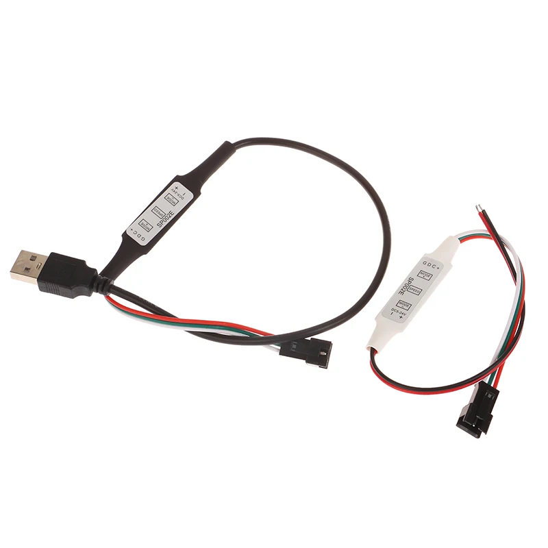 픽셀 LED 스트립 조명용 미니 컨트롤러, USB 3 키, WS2812, WS2811, SP621E, 음악 블루투스 앱 DC5V-24V