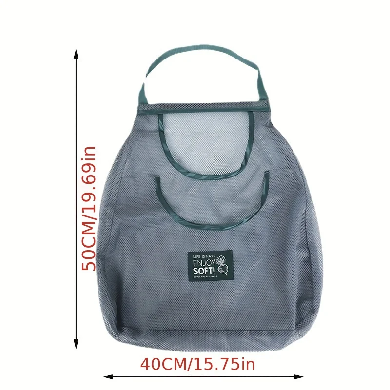 Wiederverwendbare Küchen-Netztasche zum Aufhängen, Lazy Corner, für Zuhause, Obst und Gemüse, Netztasche für Ingwer, Knoblauch, Kartoffeln, Zwiebeln, Aufbewahrungskörbe – Detail 4