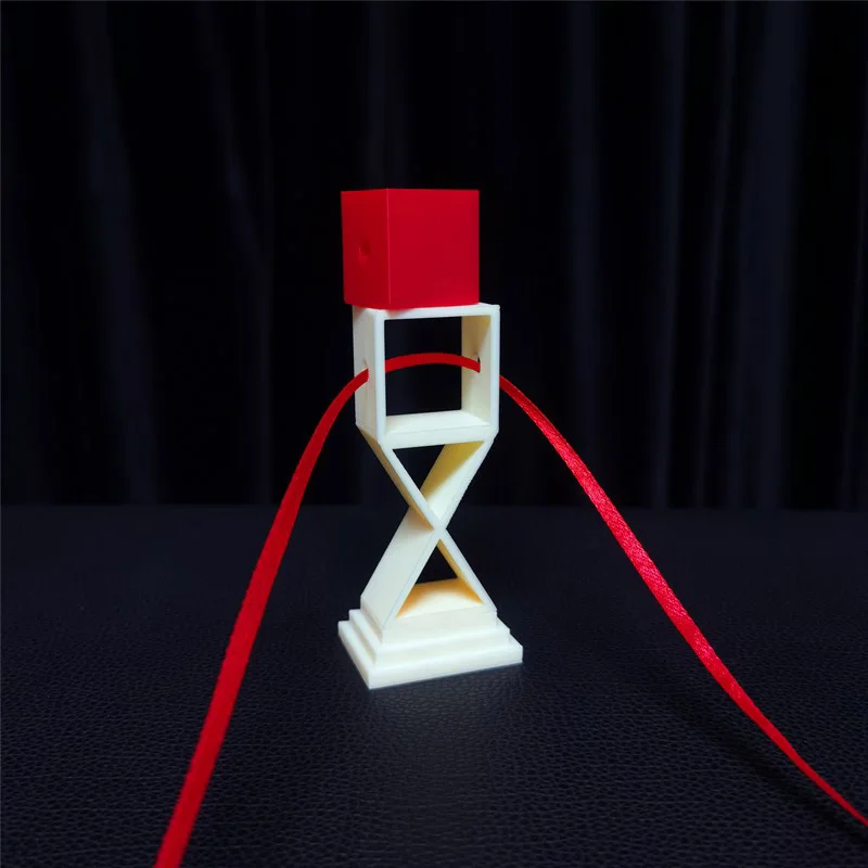 

Cube Escape Magic Tricks Palco Cube Into Frame and Passes Ribbon Magia Profissional Close Up Illusions Gimmicks Mentalism Props